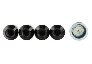 Ford Escape Security Lug Nut Kit - Ford Racing - Black PVD Security, M12 x 1.5 Thread, Set of 4 - Black - `20-`23 Ford Escape Security Lug Nut Kit - Ford Racing - Black PVD Security, M12 x 1.5 Thread, Set of 4 - Black - `20-`23